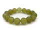 LUCKYSTONE หินสีนำโชค สร้อยข้อมือหินแท้ โทนสีเขียวพลาสเทล ขนาด 12 มม. by siamonlineshop