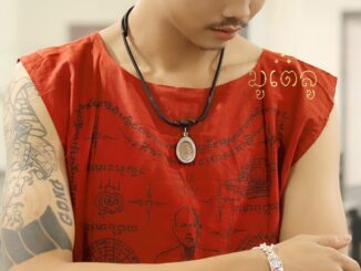 สร้อยคอห้อยพระ คล้องพระ1องค์ สร้อยพระ รูดปรับขนาดได้ สร้อยคอเชือกถัก งานHandmade สร้อยคอเชือกร่ม ขนาด4mm.