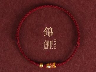สร้อยข้อมือ เชือกถัก จี้รูปปลาคาร์พนําโชค แฮนด์เมด สําหรับคู่รัก