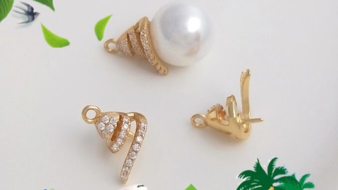 ❤️เครื่องประดับ DIY❤️จี้ไข่มุกคริสตัลชุบทอง 14K สําหรับทําเพทาย【ฝาลูกปัด/ปะเก็น】 ❤️เครื่องประดับ DIY❤️จี้ไข่มุกคริสตัลชุบทอง 14K สําหรับทําเพทาย【ฝาลูกปัด/ปะเก็น】