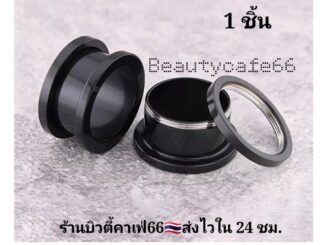 (สีดำ 1 ชิ้น) 3 mm. - 40 mm. จิวหู ตาไก่ สแตนเลสแท้ Stainless 316L จิวขยายหู ระเบิดหู จิวตาไก่ จิวหูตาไก่