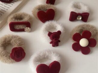 ยางมัดผมแบบขนมีรูปสวยงามติด มาใหม่ พร้อมส่ง