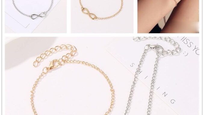 เครื่องประดับแฟชั่น สร้อยข้อมือ Infinity กำไลข้อมือเลขแปด 8 เลขมงคล สไตล์เกาหลี B13