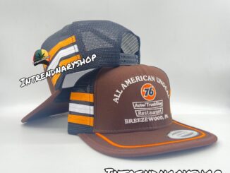 หมวกตาข่าย หมวกวินเทจ โลโก้  ALL AMERICAN UNOCAL Vintage Snapback HIPHOP