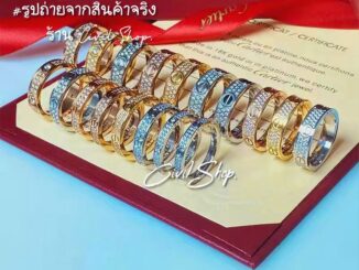 แหวนคาs์เทียs์ LOVE รุ่นเพชร2แถว เกรดงานออริ 1:1
