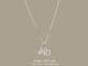 SissyJewelry // สร้อยคอเงินแท้ รุ่น couple mini chain(พลอยกลมขาว 5mm + กลม4mm) )  Free gift box