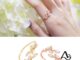 A HELLO GIRL Cincin แหวนแฟชั่นเปิดประดับเพทายรูปใบไม้สไตล์เกาหลีสําหรับผู้หญิง