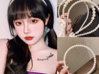 AB-3 ที่คาดผม แต่งมุก ขนาดเล็ก สำหรับผู้หญิง
