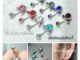 MK1.2 (1pc.) ส่งจากไทย จิวสะดือ Mickey จิวเพชร 8 สี ก้านสแตนเลสแท้ 1.2 ยาว 10mm. หัวมิกกี้ 8 mm.