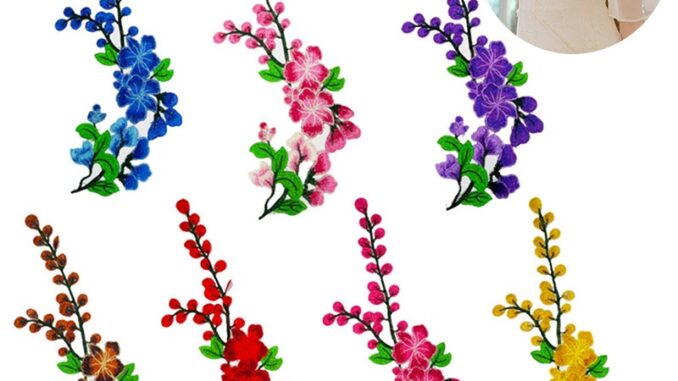 แผ่นแพทช์สติกเกอร์ ปักลายดอกกุหลาบ DIY สําหรับติดตกแต่งเสื้อผ้า งานฝีมือ 1 ชิ้น แผ่นแพทช์สติกเกอร์ ปักลายดอกกุหลาบ DIY สําหรับติดตกแต่งเสื้อผ้า งานฝีมือ 1 ชิ้น