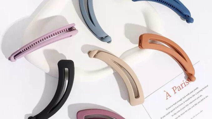 กิ๊บติดผม Banana Long Clip กิ๊บกล้วยรวบผมพลาสติกสีพาสเทลสไตล์เกาหลี กิ็บหนีบผม ที่หนีบผม กิ๊บรวบผม พร้อมส่งในไทย