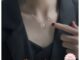 [NL118] สร้อยคอเงินแท้ 92.5%  สไตน์มินิมอล  ดีไซน์เรียบหรู ปรับสายได้ แถมกล่องจิวเวอรี่ Minimore S925