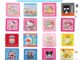 ผ้าเช็ดหน้า ขนาด 12x12 นิ้ว ลายการ์ตูนลิขสิทธิ์แท้ % ผ้าขนหนูเช็ดหน้า!! Kitty MyMelody Cinnamonroll BadBatz Doraemon