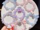 Mxfashione สร้อยข้อมือ ประดับลูกปัด รูปดาว สีชมพู สีฟ้า สําหรับเด็กผู้หญิง
