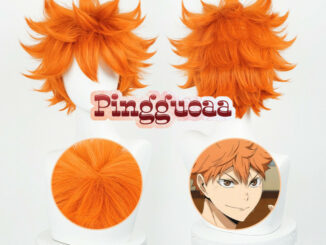 Anime Haikyuu!! Hinata Syouyou Cosplay Wig 30cm Short Orange Fluffy Layered Wigs Heat Resistant Synthetic Hair