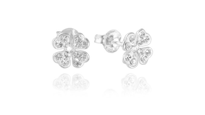 Louis Montini (Jewelry) Sterling Silver 925 Earrings ต่างหูเงินแท้ 92.5% ต่างหูผู้หญิง รูป Clover LJER31 Louis Montini (Jewelry) Sterling Silver 925 Earrings ต่างหูเงินแท้ 92.5% ต่างหูผู้หญิง รูป Clover LJER31
