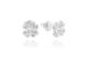 Louis Montini (Jewelry) Sterling Silver 925 Earrings ต่างหูเงินแท้ 92.5% ต่างหูผู้หญิง รูป Clover LJER31