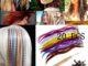 20 ชิ้น / ล็อต ตรง หลากสี ขนสังเคราะห์ สําหรับต่อผม ปาร์ตี้ เครื่องประดับผม