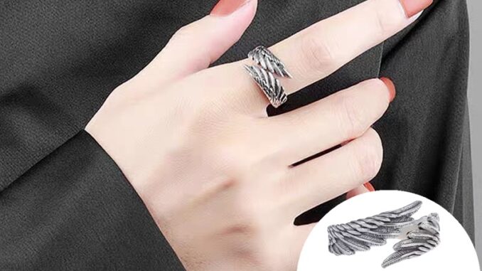 แหวนนิ้วมือ รูปปีกนางฟ้า สไตล์โกธิค วินเทจ เครื่องประดับ สําหรับผู้ชาย และผู้หญิง ให้เป็นของขวัญได้ แหวนนิ้วมือ รูปปีกนางฟ้า สไตล์โกธิค วินเทจ เครื่องประดับ สําหรับผู้ชาย และผู้หญิง ให้เป็นของขวัญได้