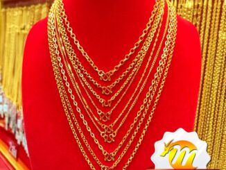 MKY Gold สร้อยคอทอง ครึ่งสลึง (1.9 กรัม) คละลาย ทอง96.5% ทองคำแท้*