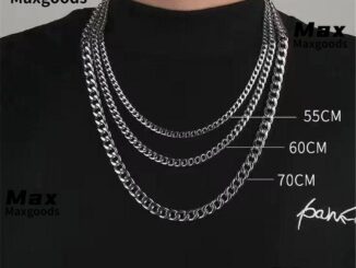 MAX 5/7/9/MM Men Stainless Steel Necklace Cool Metal Collar Cuban Chain Gold Silver Fashion Punk Gothic Choker Heavy Link