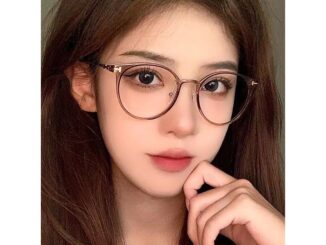 Tr90 แว่นตาสายตาสั้น กรอบกลม สีน้ําตาลอ่อนพิเศษ สไตล์เกาหลี สําหรับผู้หญิง