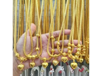 สร้อยคอระย้า มีให้เลือก10ลาย จุใจกันไปเลย บล็อคเดียวกับเยาวราชเป๊ะๆ สวยตรงปก ตะขอมีตราปั๊ม ใส่อาบน้ำได้