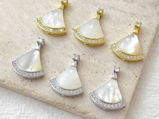 จี้หอยเชลล์ ทอง 14K ขนาดเล็ก แฮนด์เมด สําหรับทําเครื่องประดับ สร้อยคอ diy
