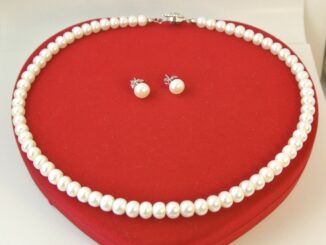 Pearl Jewelry สร้อยคอไข่มุก 8 มิล ระดับ 5A