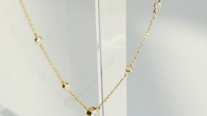 SWAN - Seven Bezel Choker สร้อยคอเงินแท้ ฝังเพชรคิวบิกเซอร์โคเนีย cubic zirconia
