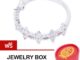 Tips Gallery แหวนเงินแท้ 925 หุ้มทองคำขาว ประดับเพชร CZ 0.42 กะรัต รุ่น Infinity Princess Ring Design TRS007