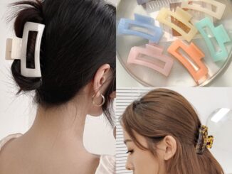 กิ๊บติดผม ทรงสี่เหลี่ยม ขนาดใหญ่ มี 9 สี สไตล์เกาหลี และญี่ปุ่น
