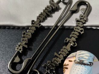 【ซื้อหนึ่งแถมหนึ่ง】เข็มกลัด ลายตัวอักษร สีดํา ขนาดใหญ่ เครื่องประดับแฟชั่น DIY