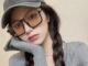 Roselife TikTok แว่นตากันแดด กึ่งไร้ขอบ ทรงสี่เหลี่ยม ป้องกันรังสียูวี 400UV สไตล์เรโทร สําหรับผู้หญิง