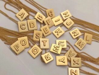 สร้อยคอผู้หญิง/สร้อยคอตัวอักษร/สร้อยคอตัวอักษร a-z/สไตล์แฟชั่นเรียบง่าย/ไม่ลอก/ของขวัญวันเกิด
