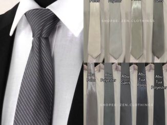 Putih เนคไทผู้ชาย แบบแมนนวล ยาว ลายเรียบ ลายทาง สีเทา สีเทา สีเงิน สีขาว
