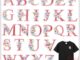 ☸ แผ่นแพทช์รีดติดเสื้อ ลายดอกไม้ ตัวอักษร ☸ แผ่นแพทช์ รีดติดเสื้อผ้า ปักลาย DIY 1 ชิ้น
