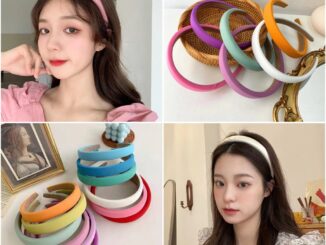 ที่คาดผม คาดผม งานวินเทจเสริมโฟมหนาไม่มาก คาดผมเกาหลีสีสันสดใส คาดผมเกาหลี