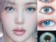 Aurora blue crazy คอนแทคเลนส์ บิ๊กบิวตี้ ขนาดเล็ก สีฟ้า สําหรับดวงตา สายตาสั้น ธรรมชาติ