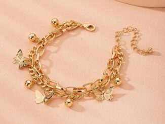 สร้อยข้อมือรูปผีเสื้อ จี้ผีเสื้อ สร้อยข้อมือ กำไล เครื่องประดับ กำไลข้อมือผู้หญิง สไตล์เกาหลีA08-03-1