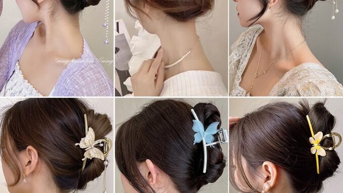 กิ๊บติดผมโลหะ ประดับมุก รูปผีเสื้อ หรูหรา สไตล์เกาหลี สําหรับผู้หญิง 2022 กิ๊บติดผมโลหะ ประดับมุก รูปผีเสื้อ หรูหรา สไตล์เกาหลี สําหรับผู้หญิง 2022