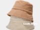 เกรดพรีเมี่ยม หมวก Bucket hat มินิมอล ผ้าลูกฟูกสไตล์เกาหลี H014