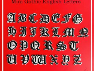 ☸ แผ่นแพทช์รีดร้อน ลายตัวอักษรภาษาอังกฤษ Q-1 ขนาดเล็ก สีดํา สไตล์โกธิค ☸ แผ่นแพทช์ รีดติดเสื้อผ้า ปักลาย DIY 1 ชิ้น