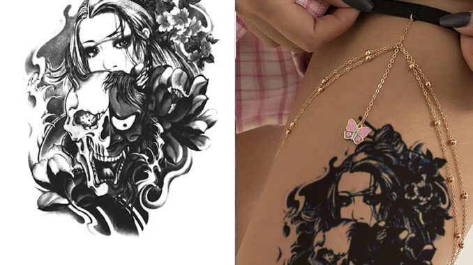 【COCO Magic tattoo】สติกเกอร์รอยสักชั่วคราว กึ่งถาวร กันน้ํา ติดทนนาน 15 วัน 18 ซม.*11 ซม.