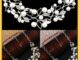 【Athena】เครื่องประดับสร้อยคอโซ่สั้นจี้ใบไม้ hollow เพิร์ลหรูหรา