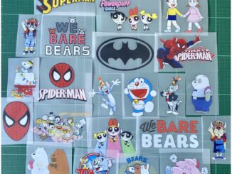 ตัวรีดติดเสื้อการ์ตูน Superman Batman Doraemon   แผ่นฟิมล์รีดร้อน อาร์มรีดติดเสื้อ DIY