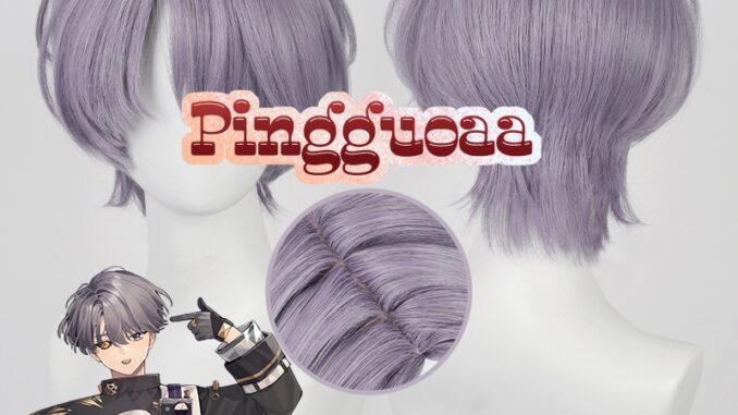 Reverse:1999 X Cosplay Wig 30cm Gray Purple Short Wigs Heat Resistant Synthetic Hair