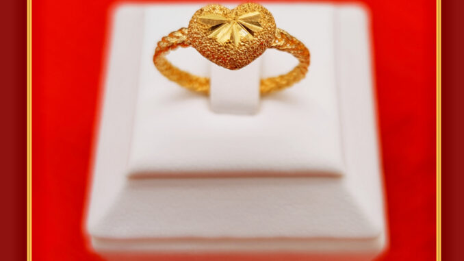 แหวนทอง ครึ่งสลึง ทองคำแท้ 96.5% ลายเปียถักใจ #GoldRing // "amour" // 1.9 grams // 96.5% Thai Gold