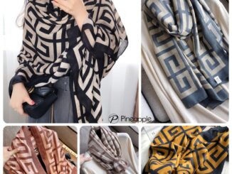 ผ้าพันคอเนื้อบางเบา ผ้าฝ้ายและผ้าลินิน ผืนใหญ่ กันแดด กันลม Cotton and linen shawl m-012/055