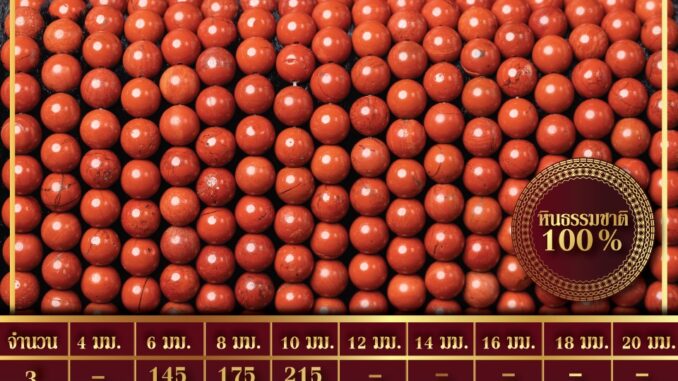 เรดแจสเปอร์ | Red Jasper (เส้นยาว 39 ซม.) เรดแจสเปอร์ | Red Jasper (เส้นยาว 39 ซม.)